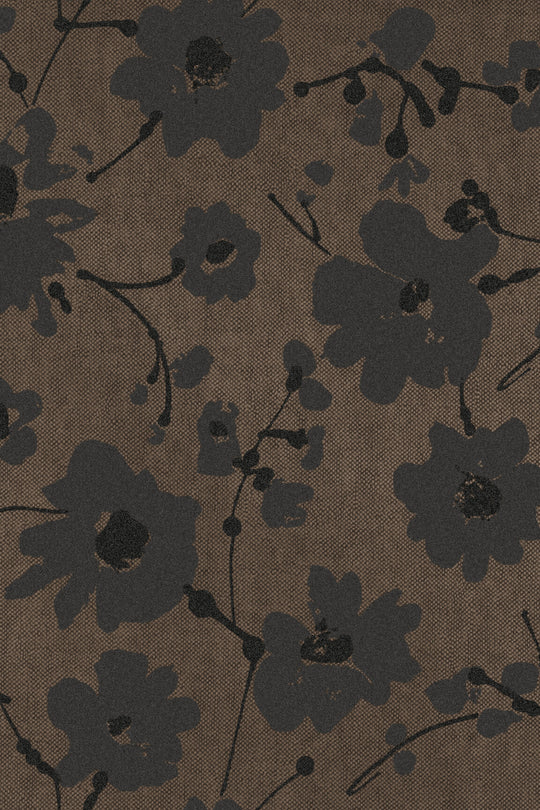 ARTE Metal Velvet Flower and Lin Flamant Suite III - Velvet 18003 afbeelding 1 "Bruin"