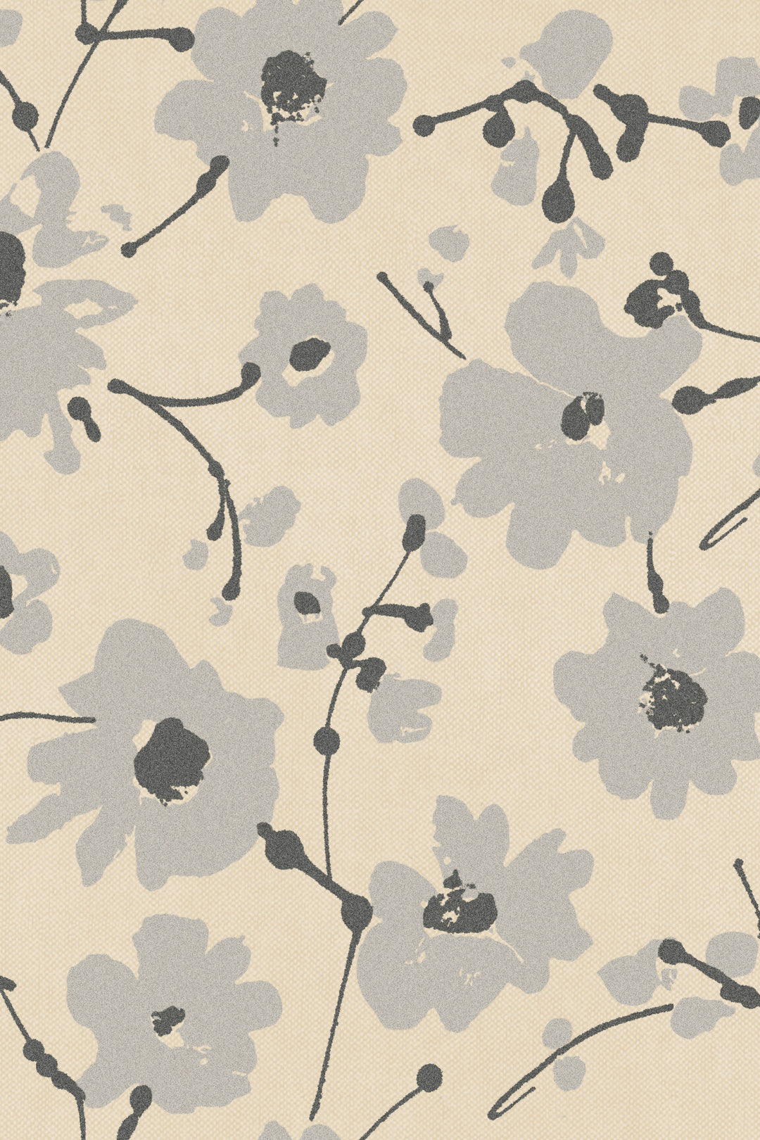 ARTE Metal Velvet Flower and Lin Flamant Suite III - Velvet 18005 afbeelding 1 "Naturel"