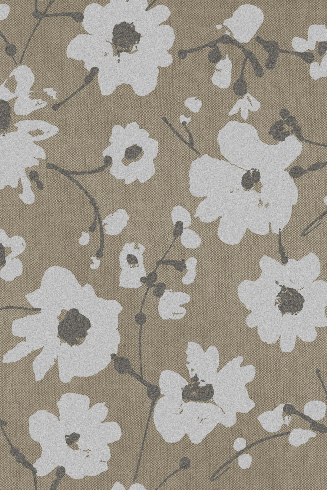 ARTE Metal Velvet Flower and Lin Flamant Suite III - Velvet 18006 afbeelding 1 "Bruin","Naturel"