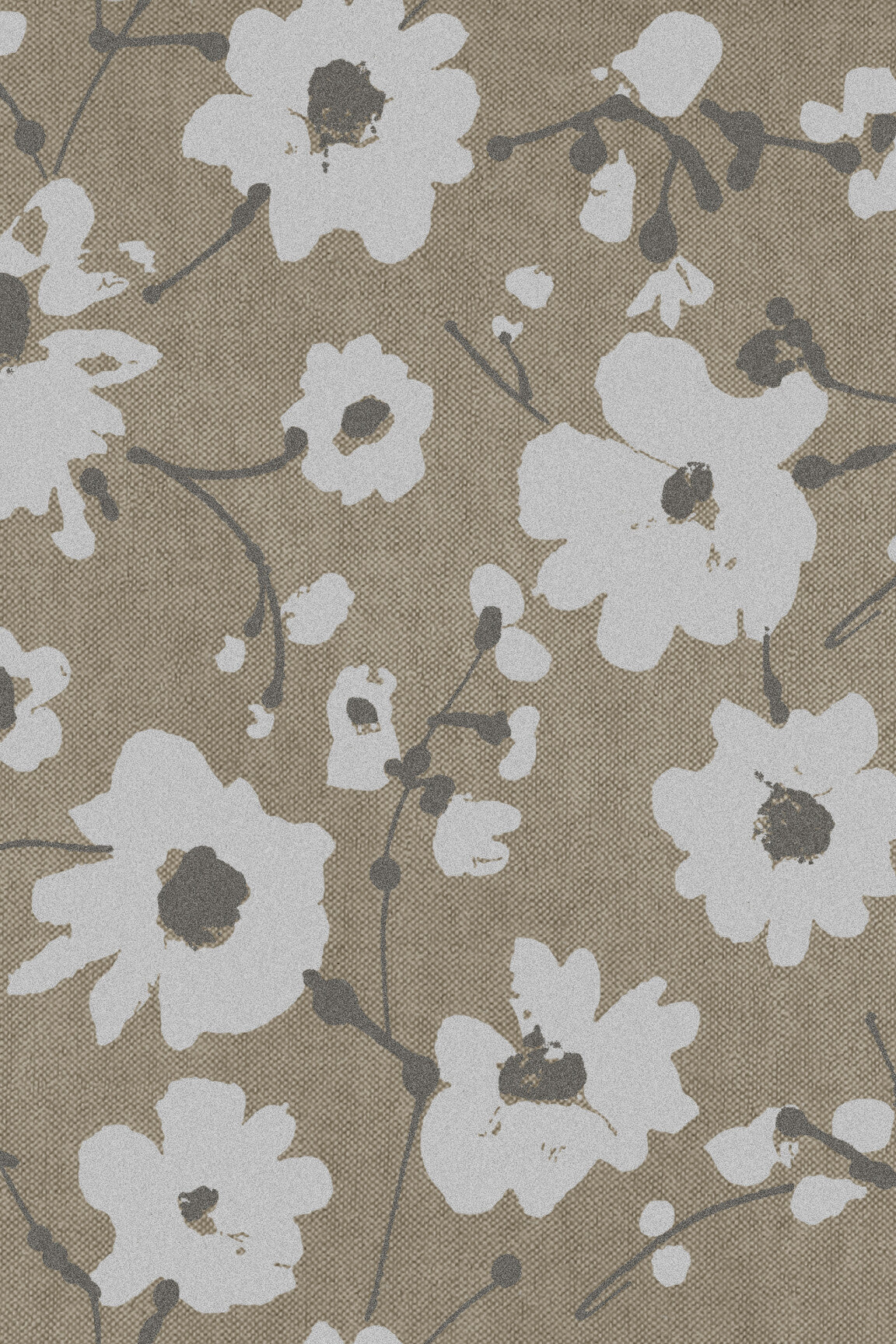 ARTE Metal Velvet Flower and Lin Flamant Suite III - Velvet 18006 afbeelding 1 "Bruin","Naturel"