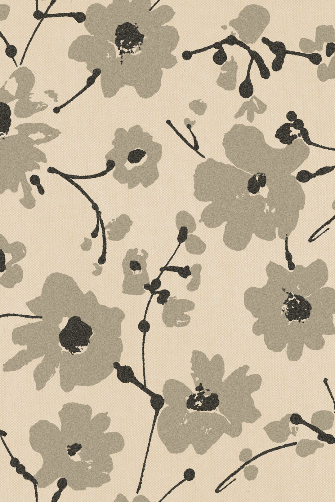 ARTE Metal Velvet Flower and Lin Flamant Suite III - Velvet 18008 afbeelding 1 "Naturel"