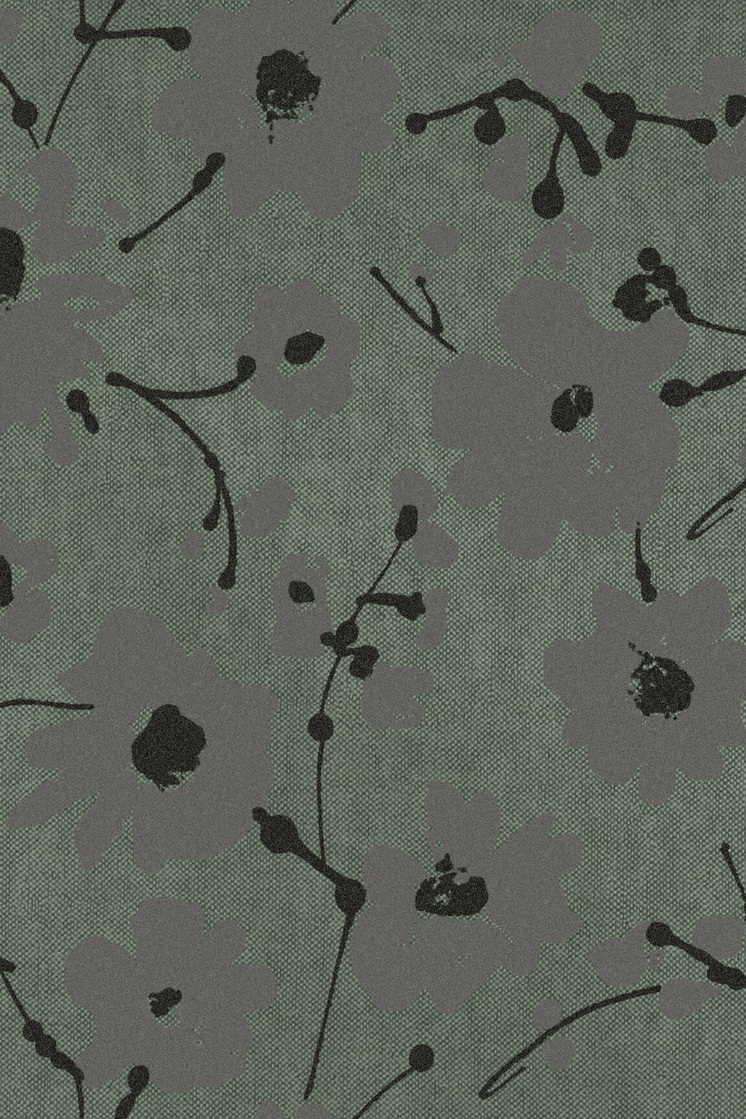 ARTE Metal Velvet Flower and Lin Flamant Suite III - Velvet 18009 afbeelding 1 "Groen"