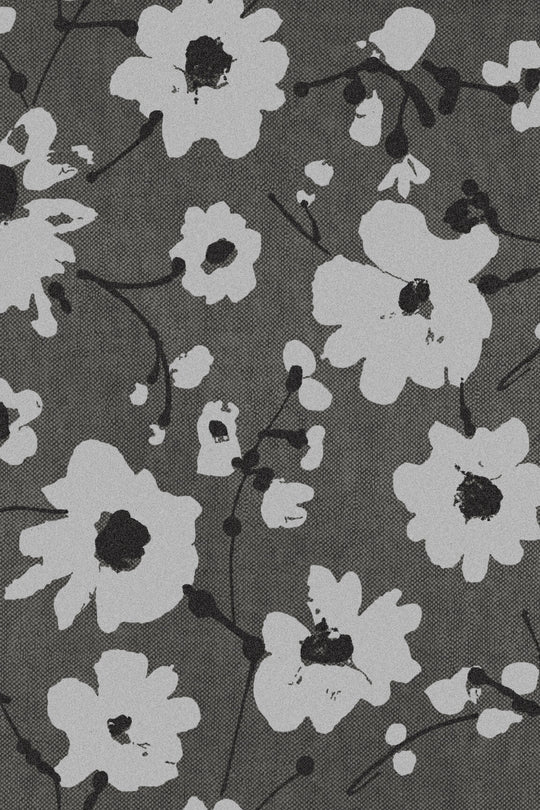 ARTE Metal Velvet Flower and Lin Flamant Suite III - Velvet 18011 afbeelding 1 "Zwart / Grijs"