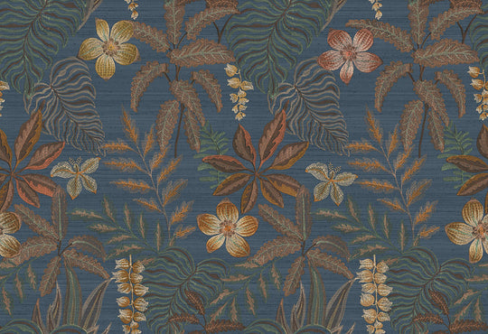 HookedOnWalls JV 602 Jaipur Jardin Tropical - metallic behang 6800Afbeelding 1
