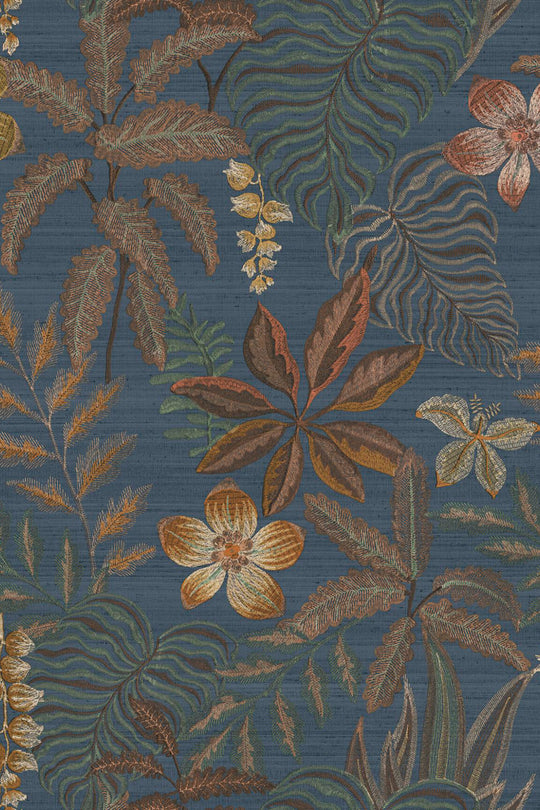 HookedOnWalls JV 602 Jaipur Jardin Tropical - metallic behang 6800Afbeelding 3