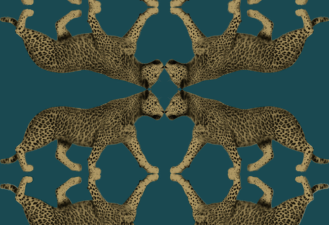 HookedOnWalls Leopard Walk Sabor behang 15331Afbeelding 1