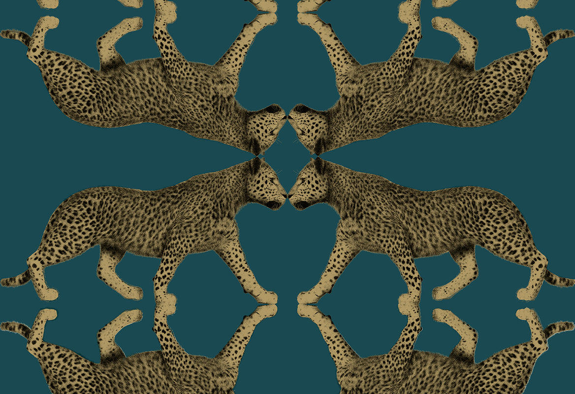 HookedOnWalls Leopard Walk Sabor behang 15331Afbeelding 1