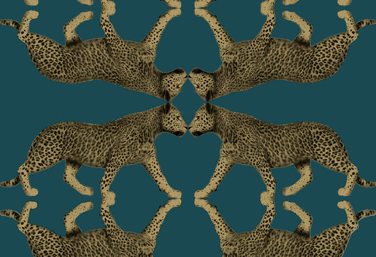 HookedOnWalls Leopard Walk Sabor behang 15331Afbeelding 1