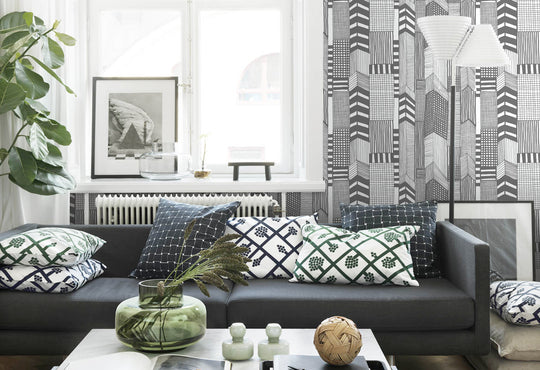 HookedOnWalls Marimekko Volume 05 Ruutukaava behang 14111Afbeelding 2