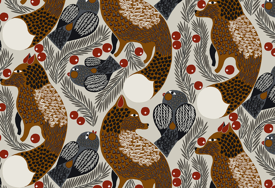 HookedOnWalls Marimekko Volume 06 Ketunmarja behang 25175Afbeelding 1