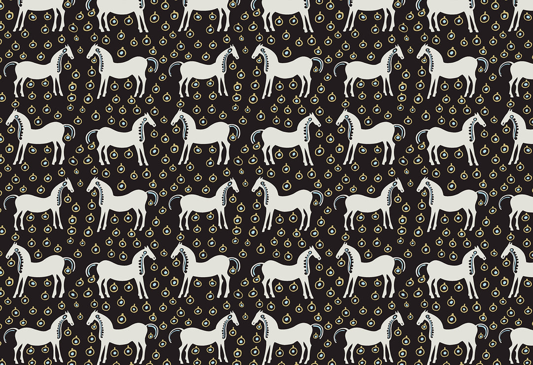 HookedOnWalls Marimekko Volume 06 Musta Tamma behang 25170Afbeelding 1