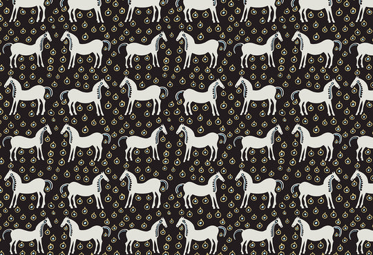 HookedOnWalls Marimekko Volume 06 Musta Tamma behang 25170Afbeelding 1