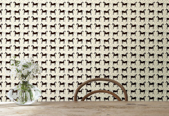 HookedOnWalls Marimekko Volume 06 Musta Tamma behang 25170Afbeelding 2