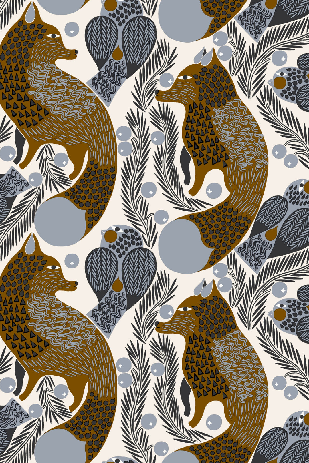 HookedOnWalls Marimekko Volume 06 Ketunmarja behang 25176Afbeelding 3