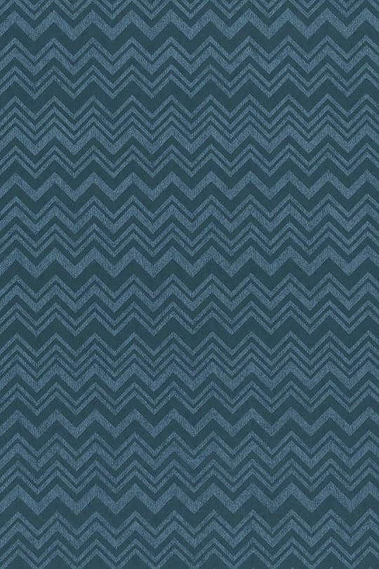 ARTE Zig Zag Missoni Home Wallcoverings 02 10128 afbeelding 1 "Blauw"