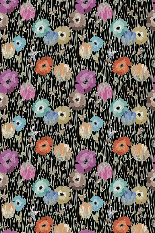 ARTE Poppies Missoni Home Wallcoverings 02 10195 afbeelding 1 "Multi"