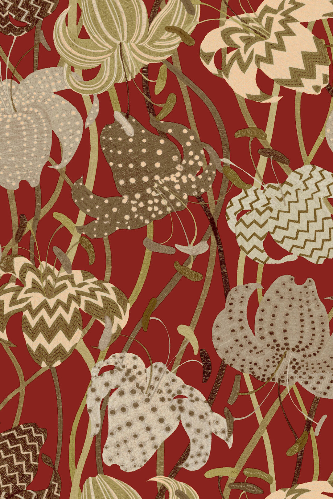 ARTE Lilium Missoni Home Wallcoverings 03 10232 afbeelding 1 "Rood"