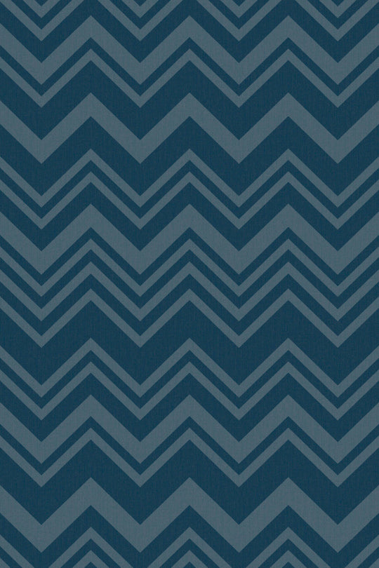 ARTE Macro Zig Zag Missoni Home Wallcoverings 03 10290 afbeelding 1 "Blauw"