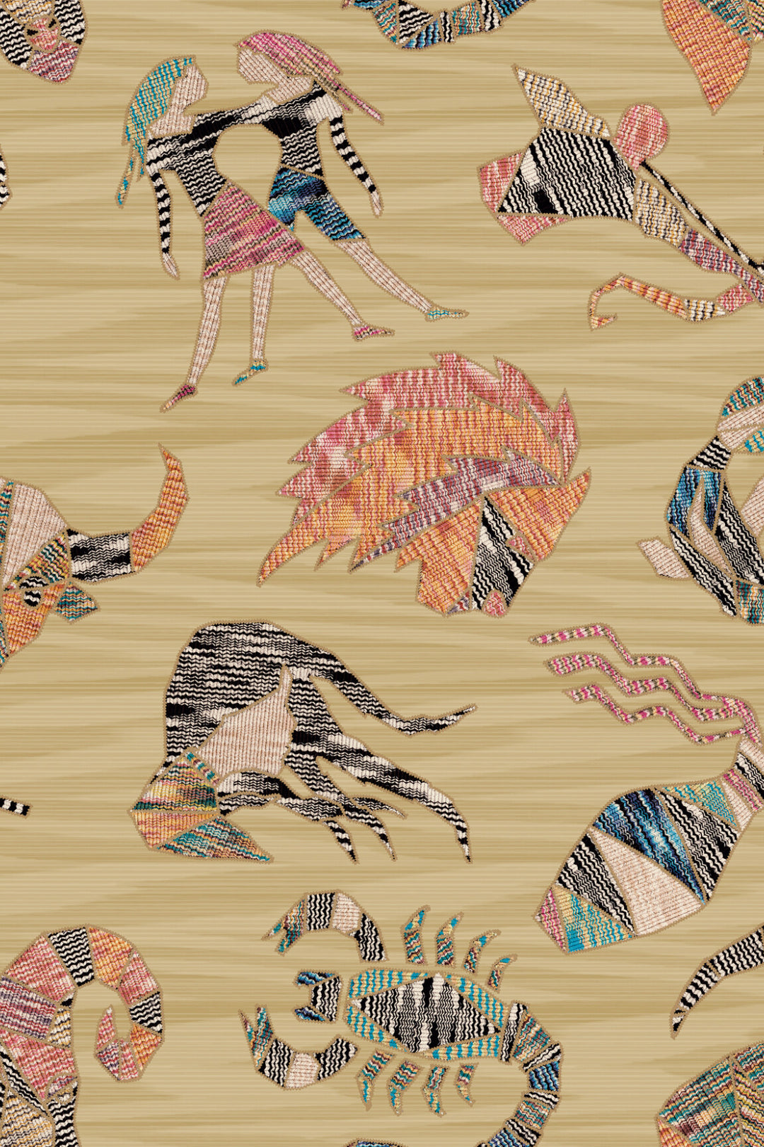 ARTE Constellations Missoni Home Wallcoverings 04 10350 afbeelding 1 "Multi","Bruin"