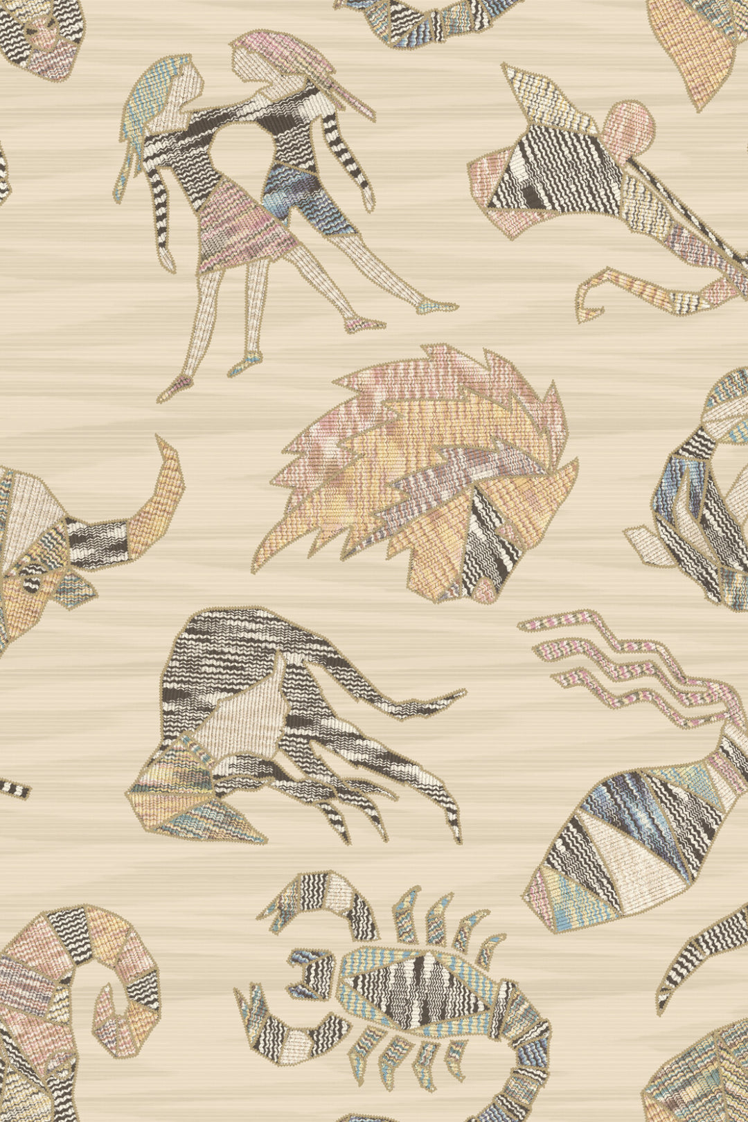 ARTE Constellations Missoni Home Wallcoverings 04 10351 afbeelding 1 "Bruin","Naturel"