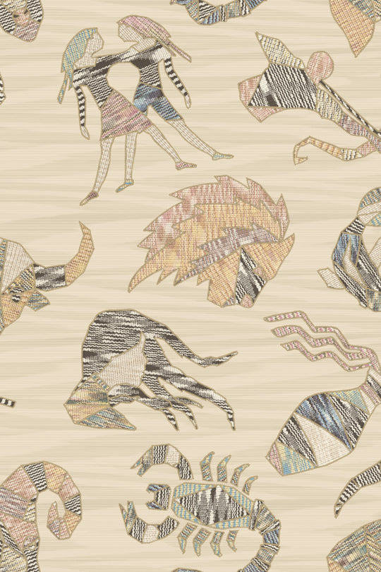 ARTE Constellations Missoni Home Wallcoverings 04 10351 afbeelding 1 "Bruin","Naturel"
