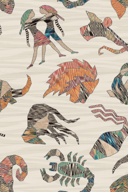 ARTE Constellations Missoni Home Wallcoverings 04 10352 afbeelding 1 "Multi","Naturel","Wit"