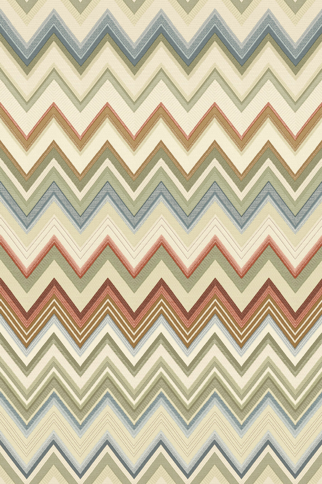 ARTE Happy Zigzag Missoni Home Wallcoverings 04 10330 afbeelding 1 "Bruin","Naturel"
