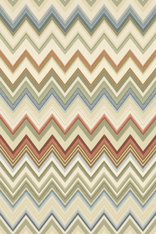 ARTE Happy Zigzag Missoni Home Wallcoverings 04 10330 afbeelding 1 "Bruin","Naturel"