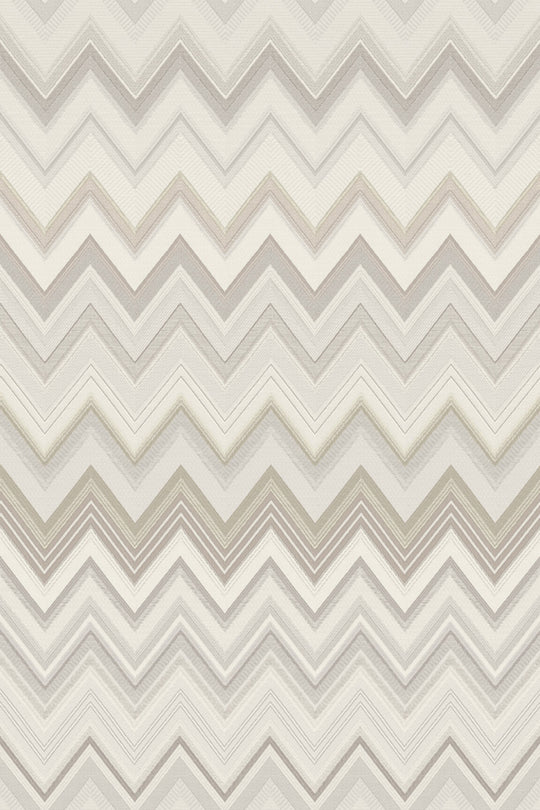 ARTE Happy Zigzag Missoni Home Wallcoverings 04 10331 afbeelding 1 "Bruin","Naturel"