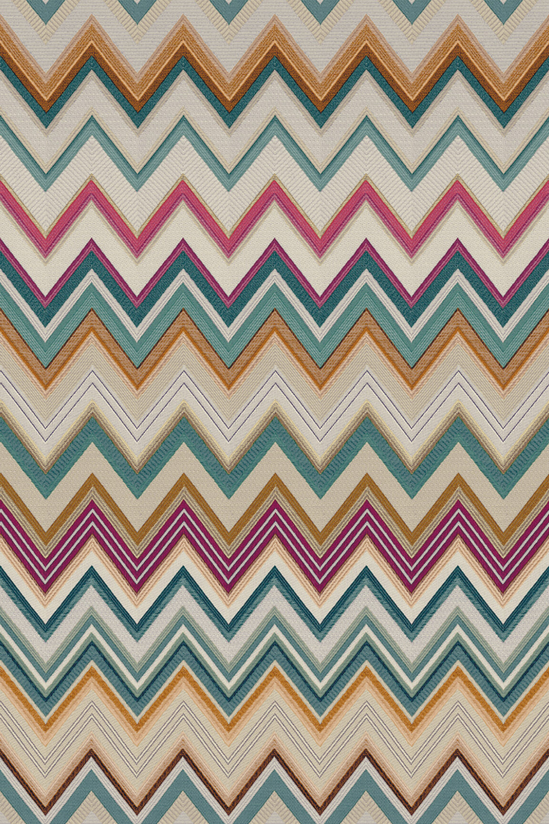 ARTE Happy Zigzag Missoni Home Wallcoverings 04 10332 afbeelding 1 "Multi","Rood"