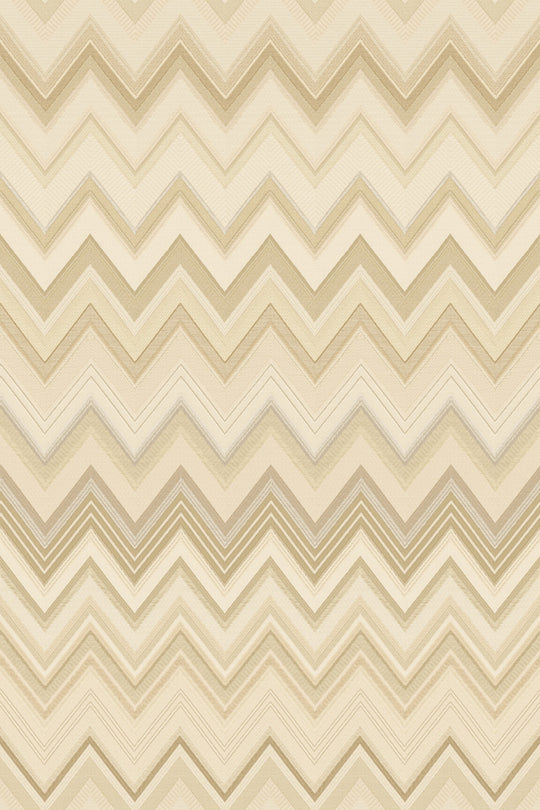 ARTE Happy Zigzag Missoni Home Wallcoverings 04 10334 afbeelding 1 "Bruin","Naturel"
