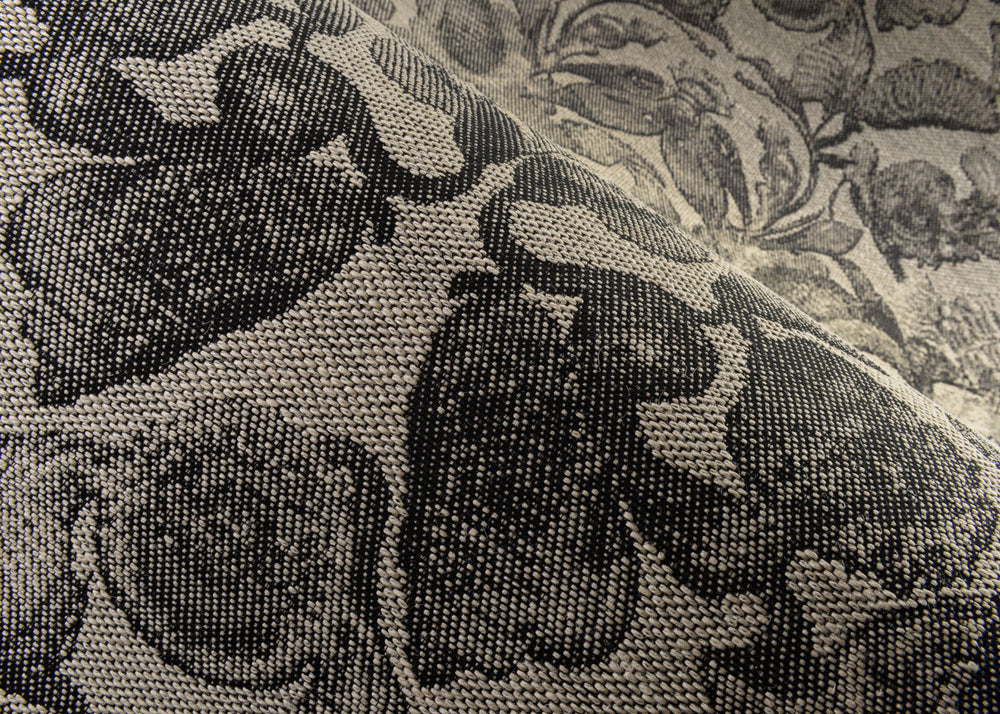 ARTE-Moooi-Wallcovering-Green-House-Coccinella-Bella-Jacquard-|-Black-&-Ivory-MO5002 afbeelding 2 