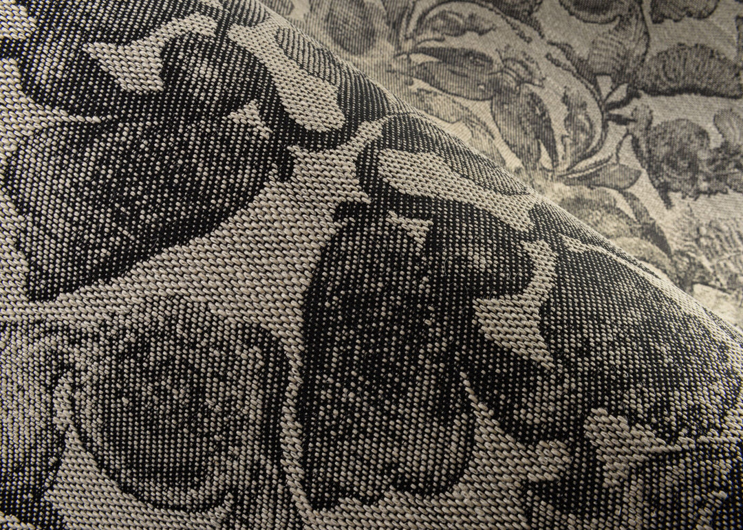ARTE-Moooi-Wallcovering-Green-House-Coccinella-Bella-Jacquard-|-Black-&amp;-Ivory-MO5002 afbeelding 2 