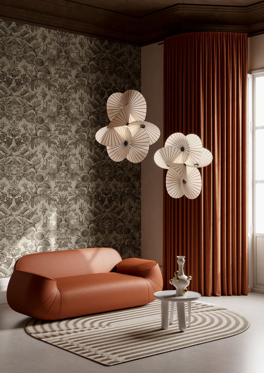 ARTE-Moooi-Wallcovering-Green-House-Coccinella-Bella-Jacquard-|-Black-&amp;-Ivory-MO5002 afbeelding 4 