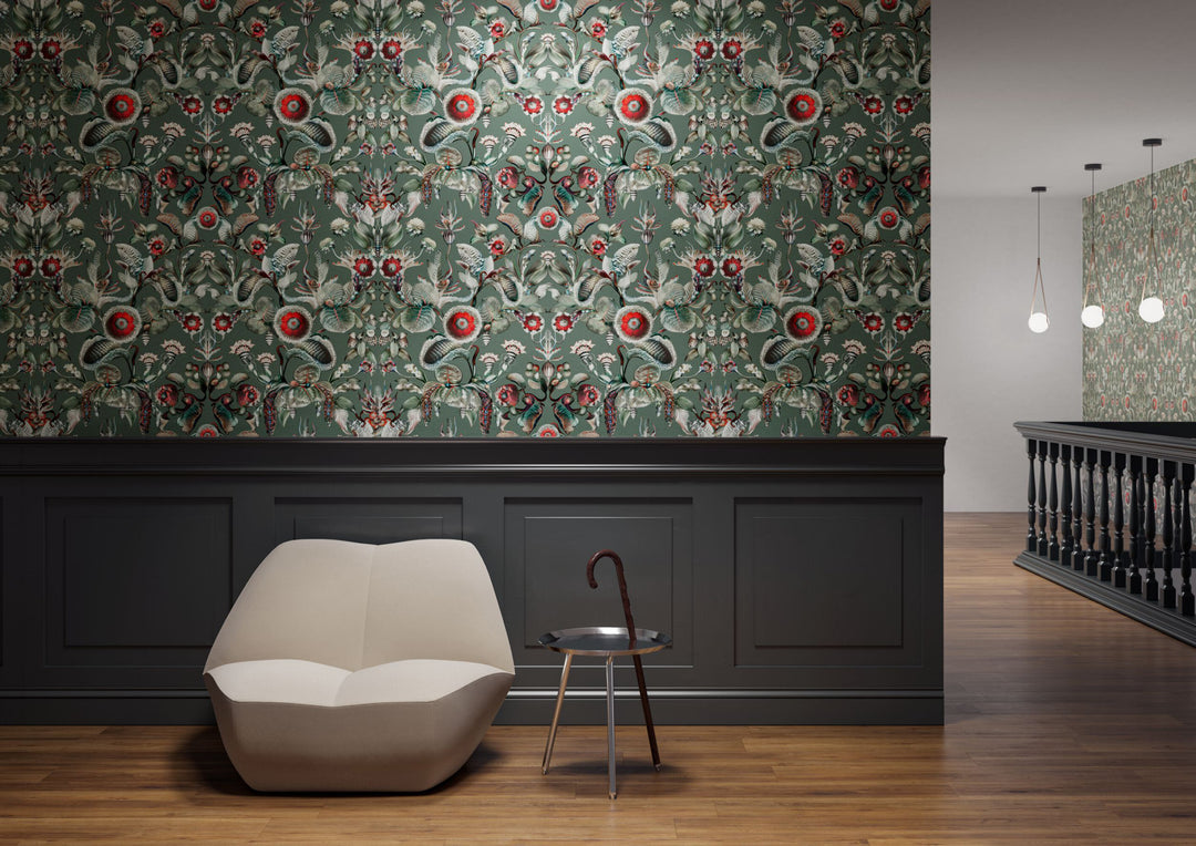 ARTE-Moooi-Wallcovering-Green-House-Coccinella-Bella-|-Stone-Grey-MO5000 afbeelding 5 