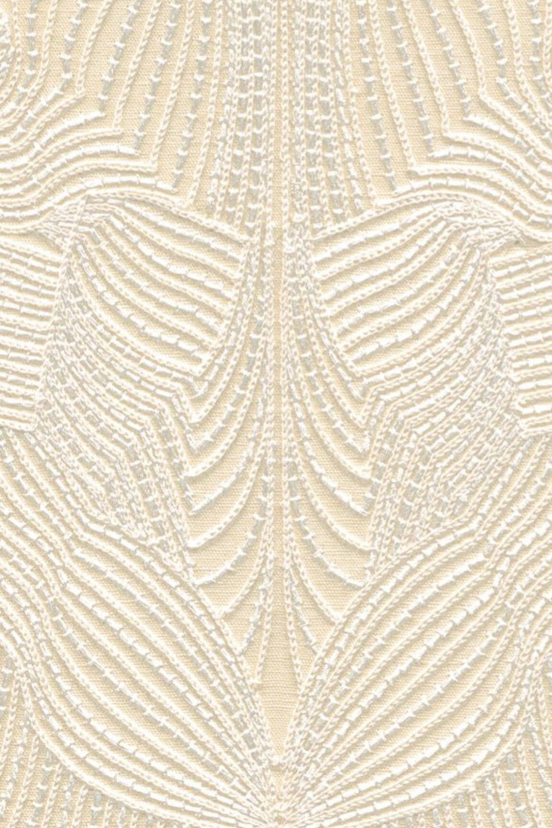 ARTE-Moooi-Wallcovering-Green-House-Techno-Bee-Embroidered-|-Ivory-MO5040 afbeelding 1 Naturel