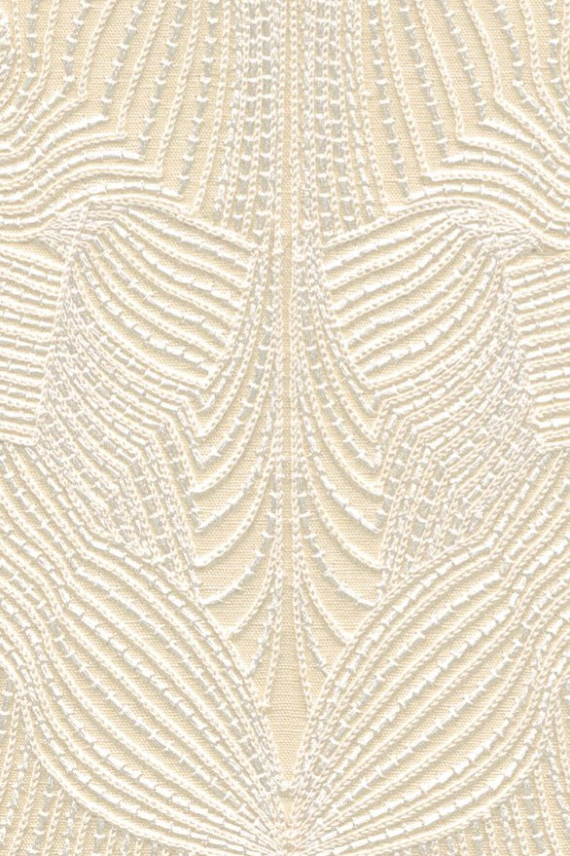 ARTE-Moooi-Wallcovering-Green-House-Techno-Bee-Embroidered-|-Ivory-MO5040 afbeelding 1 Naturel