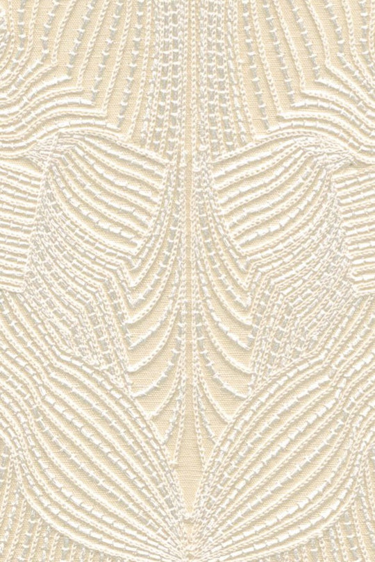 ARTE-Moooi-Wallcovering-Green-House-Techno-Bee-Embroidered-|-Ivory-MO5040 afbeelding 1 Naturel