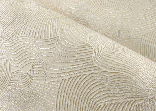 ARTE-Moooi-Wallcovering-Green-House-Techno-Bee-Embroidered-|-Ivory-MO5040 afbeelding 2 