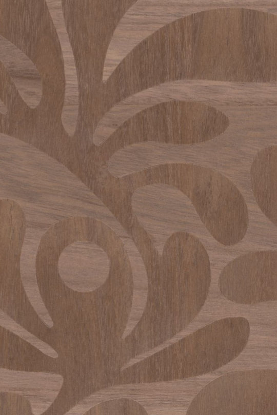 ARTE-Moooi-Wallcovering-Green-House-Woodblock-Beetle-Fern-|-Walnut-MO5021 afbeelding 1 Naturel