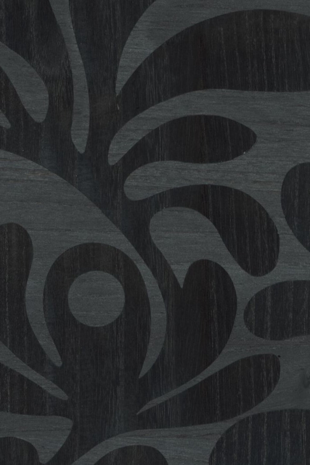 ARTE-Moooi-Wallcovering-Green-House-Woodblock-Beetle-Fern-|-Ebony-MO5022 afbeelding 1 Zwart / Grijs