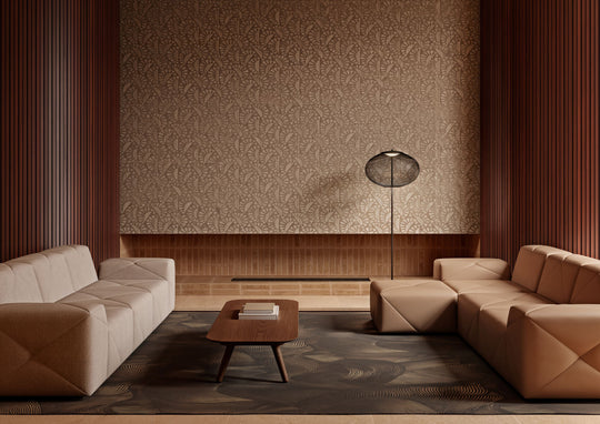 ARTE-Moooi-Wallcovering-Green-House-Woodblock-Beetle-Flora-|-Walnut-MO5061 afbeelding 4 