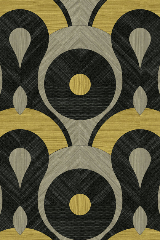 ARTE Queen Cobra Moooi Wallcovering Memento Moooi MO4012 afbeelding 1 "Geel","Zwart"