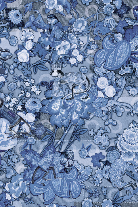 ARTE Rendezvous Tokyo Blue Moooi Wallcovering Tokyo Blue MO3012 afbeelding 1 "Blauw"