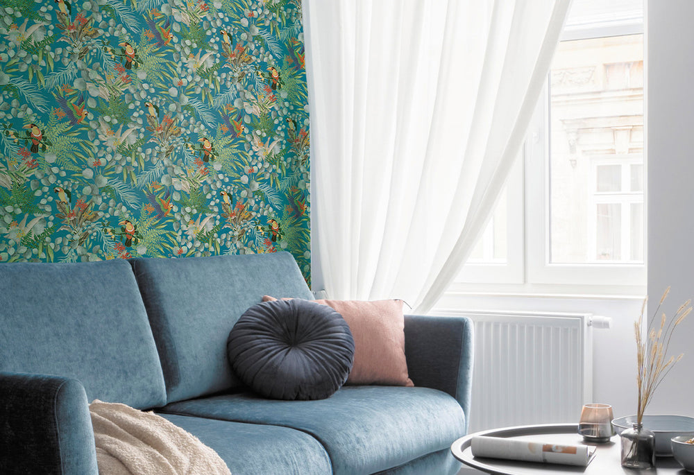 HookedOnWalls Lemuria Parrot behang 60620Afbeelding 2