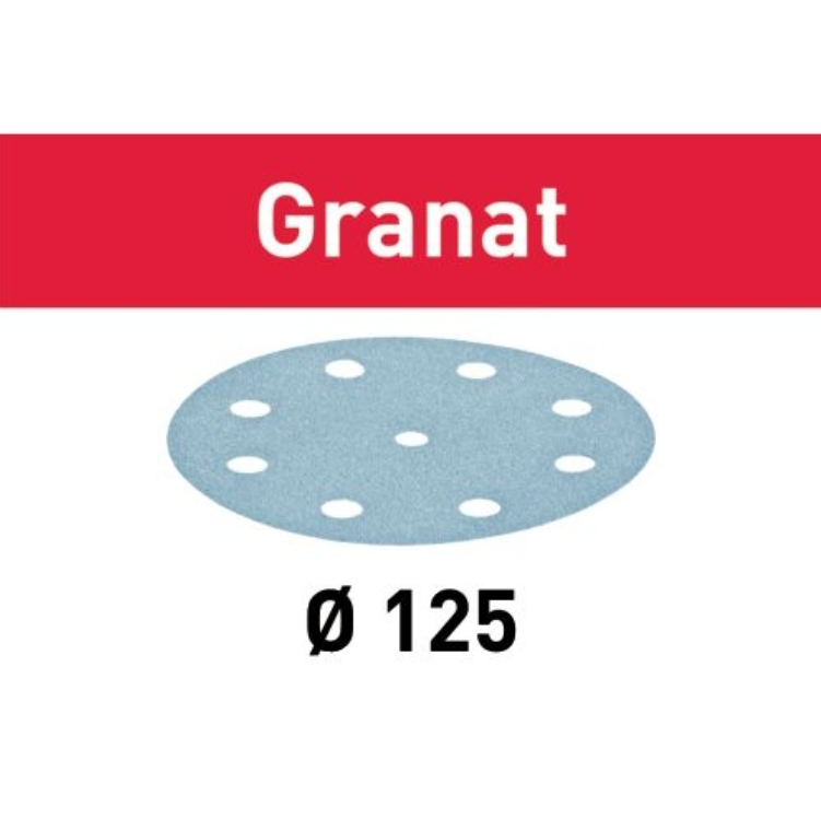 Festool Schuurschijf Granat STF D125/8 GR/100