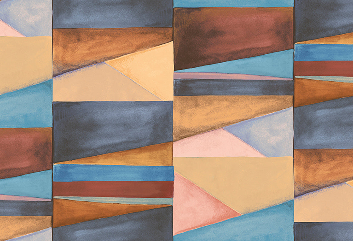 HookedOnWalls Silhouette Color Blocks behang 34830Afbeelding 1