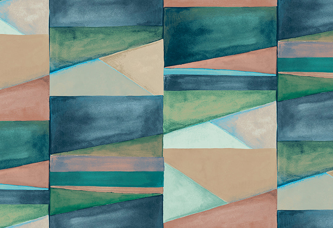 HookedOnWalls Silhouette Color Blocks behang 34831Afbeelding 1