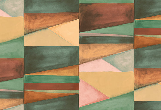 HookedOnWalls Silhouette Color Blocks behang 34835Afbeelding 1