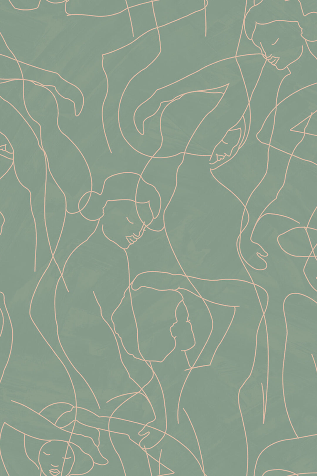 HookedOnWalls Silhouette Model Lines behang 34841Afbeelding 3